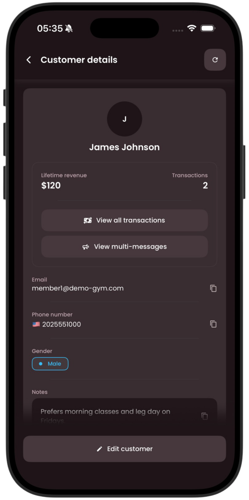Total transparency over every customer screenshot two