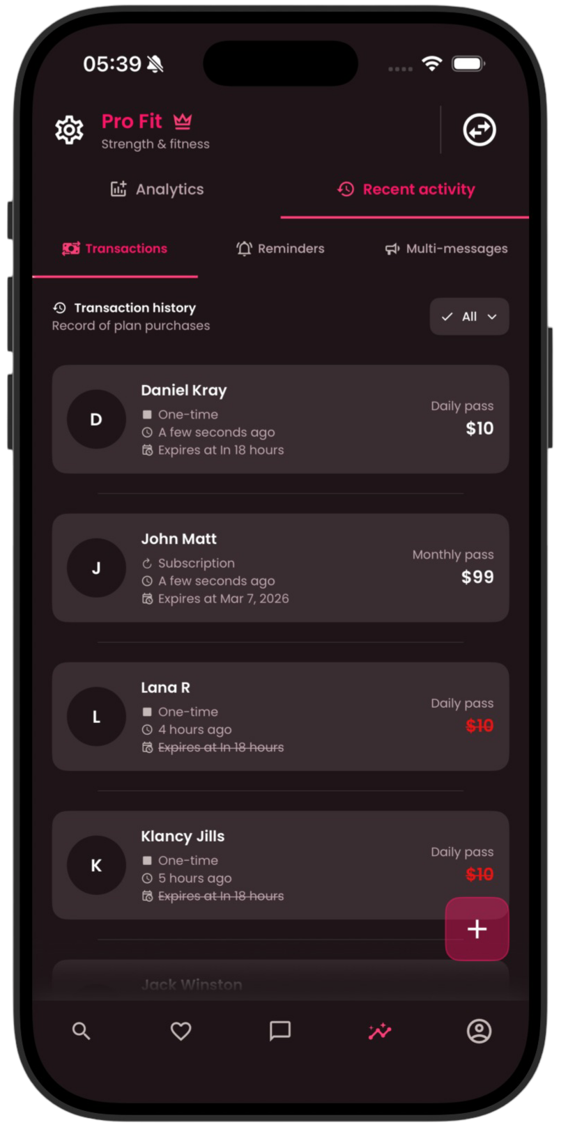 Monitor your revenue, memberships, and performance screenshot two