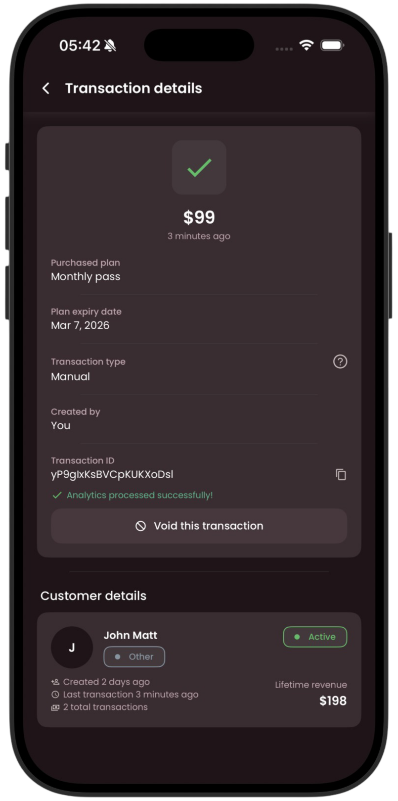 Track offline transactions without notes or spreadsheets screenshot two