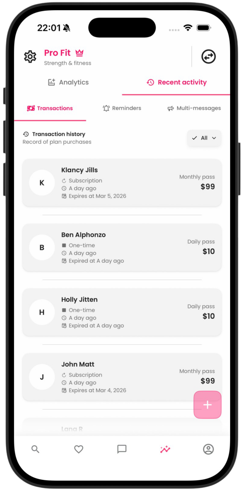 Monitor your revenue, memberships, and performance screenshot two