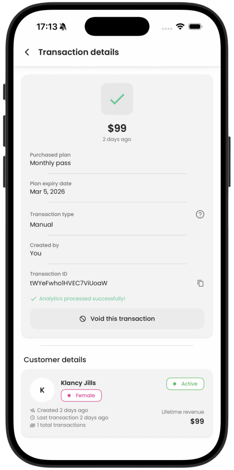 Track offline transactions without notes or spreadsheets screenshot two