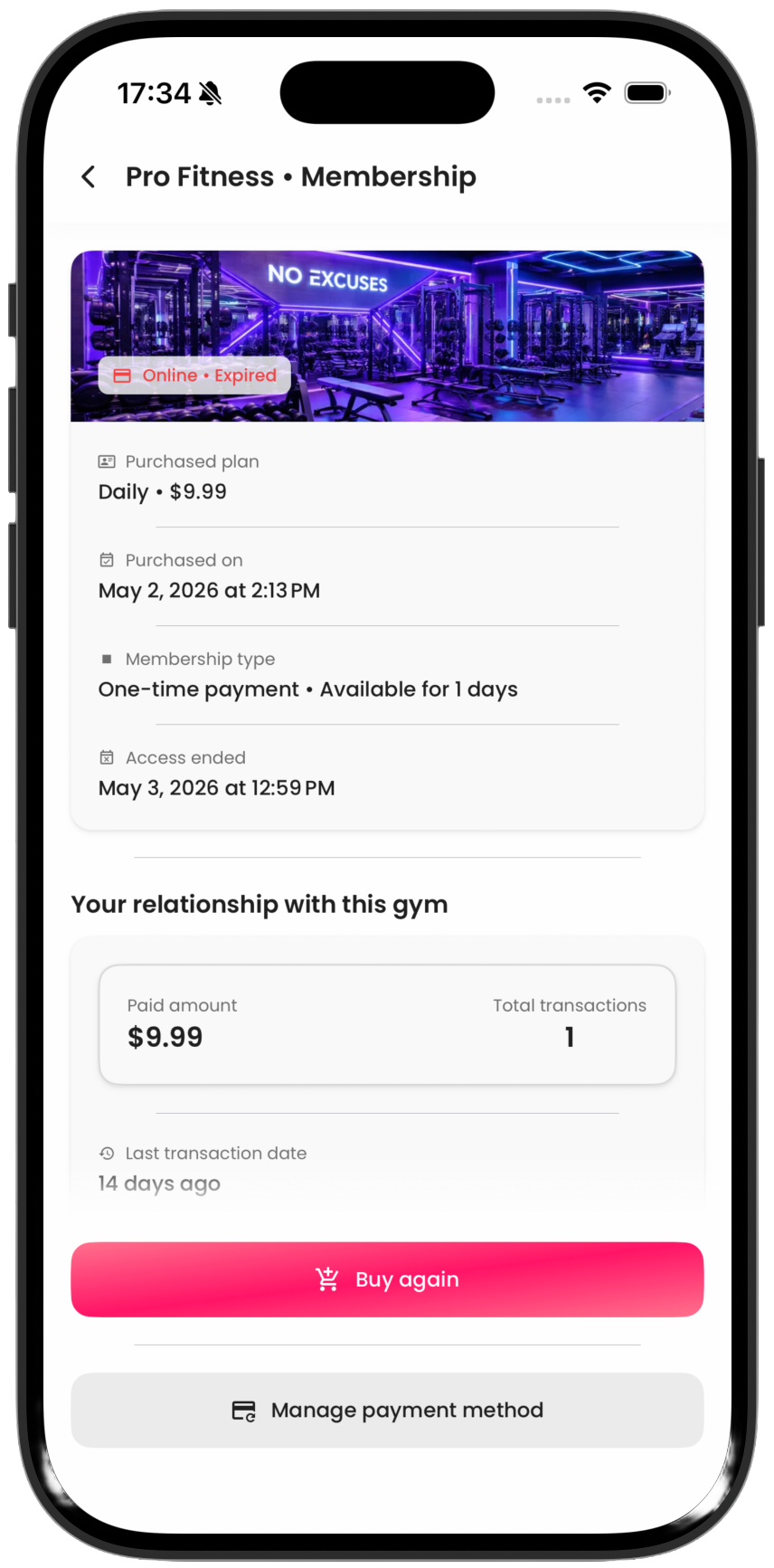 Clients buy on their own — the money lands straight in your account